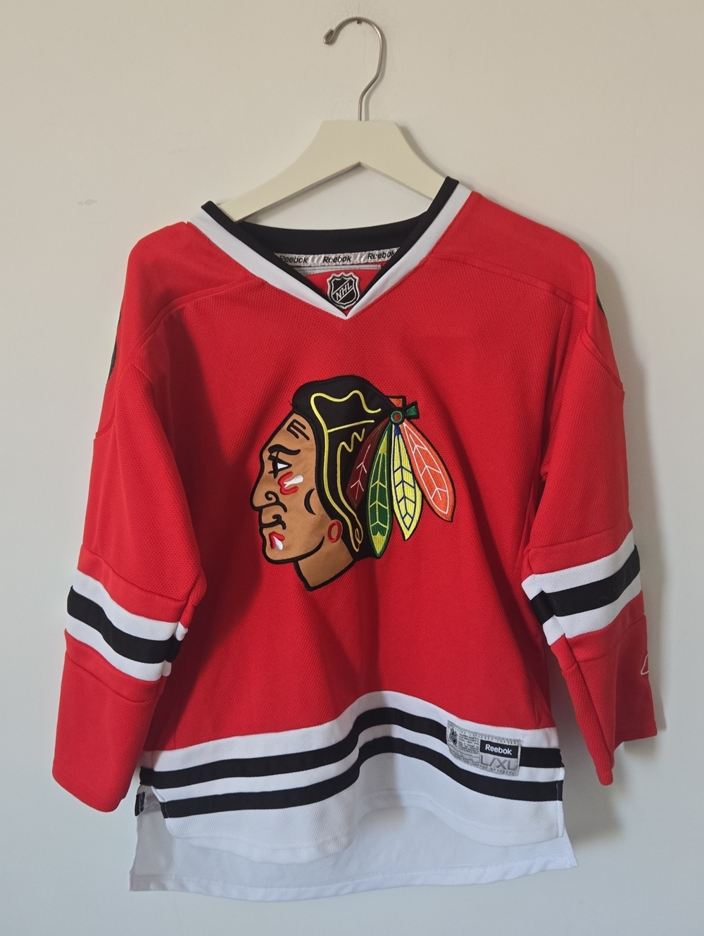 Chicago Blackhawks Red Reebok NHL Hockey Jersey
